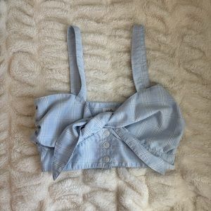 BLUE CROP TOP!!